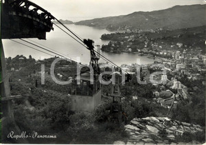 Cartolina originale da collezione 1954 RAPALLO GE La funivia scende in cittÃ  Cartolina FG VG 1
