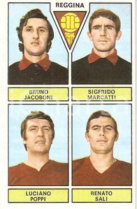 Oggetto da collezione cartaceo PANINI CALCIATORI 1971 1972 Figurina REGGINA Jacoboni Marcatti Poppi Sali 1 1