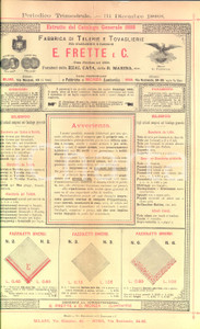 Materiale pubblicitario d’epoca 1930 MONZA Telerie FRETTE Biancherie occasione Catalogo ILLUSTRATO 1