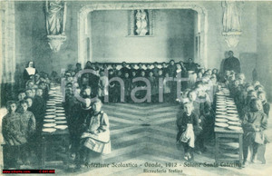 Cartolina originale da collezione 1912 OVADA Refezione scolastico al Ricreatorio festivo Cartolina postale 1