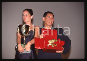 35mm vintage slide* 1997 MOSTRA VENEZIA Takeshi KITANO Robin TUNNEY Ritratto (7)