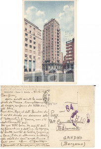 Autografo originale 1945 MILANO Torre San Babila Dante BARONCELLI al padre Camillo *AUTOGRAFO 1