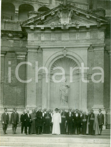 Fotografia d epoca originale 1931 ROMA Papa PIO XI inaugura la nicchia Matri Sapientiae Fotografia 1