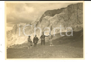 Fotografia d epoca originale 1927 PASSO PORDOI La Marmolada dal Belvedere Foto VINTAGE 12x9 cm 1