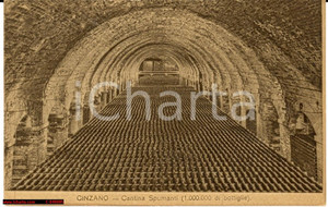 Cartolina originale da collezione 1910 Cinzano, Cantina Spumante Bella veduta epoca 1