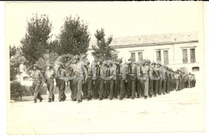 1947 MODENA Caserma Ottavo Campale - Battaglione in marcia - Foto 14x9 cm