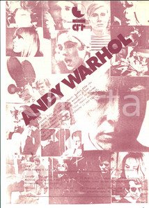 Oggetto da collezione cartaceo 1981 MILANO CRT Andy WARHOL e la Factory  *Locandina 21x30 cm 1