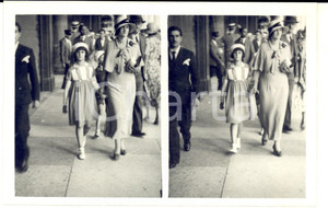 Fotografia d epoca originale 1934 MILANO Ritratto di madre con la figlia Fotografia DURONI 15x9 cm 1