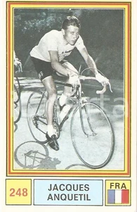 Oggetto da collezione cartaceo PANINI  SPRINT 1971 Figurina Jacques ANQUETIL n. 248 Ciclismo 1