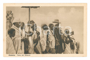 Cartolina originale da collezione 1925 ASMARA Festa del Mascal FP NV 1