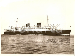 Fotografia d epoca originale 1930 MARINA MERCANTILE Piroscafo del LLOYD TRIESTINO Fotografia 24x18 cm 1