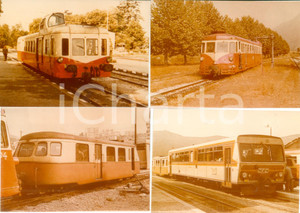 Fotografia d epoca originale 1975 ca CORSICA Ferrovie CFC Locomotive sui binari Lotto 4 fotografie 1