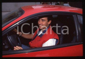35mm vintage slide* 1994 ca SAN REMO Daniel DUCRUET in the car (85)