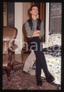 BUNGARO - ITALY Portrait of singer-songwriter 1991 ca * 35 mm vintage slide 15