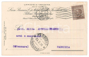 Cartolina originale da collezione 1926 MILANO Leon BEAUX Giulio FIOCCHI Bernardo PILONI Cartolina commerciale FP 1