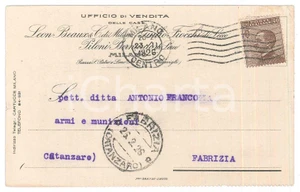 Cartolina originale da collezione 1926 MILANO Leon BEAUX Giulio FIOCCHI Bernardo PILONI Cartolina commerciale FP 1
