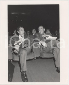 Fotografia d epoca originale 1985 ca CONFINDUSTRIA Carlo PATRUCCO Giuseppe DE RITA Foto 20x25 cm 1