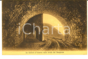 Cartolina originale da collezione 1916 PASSO DEL SEMPIONE La Galleria d inverno Cartolina postale FP 1