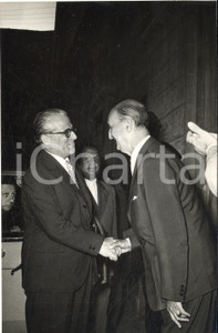 1955 CUNEO Giovanni GRONCHI alla commemorazione di Marcello SOLERI *Foto 13x18