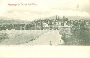Cartolina originale da collezione 1915 OVADA AL Panorama della cittÃ  dall ORBA Cartolina postale FP VG 1