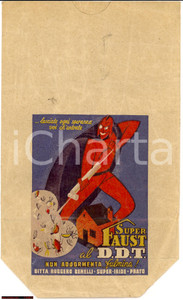 Materiale pubblicitario d’epoca 1950 ? SUPER FAUST AL DDT SUPER IRIDE sacchetto 1