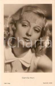 Cartolina originale da collezione 1930 ca CINEMA Actress Camilla HORN wears a blouse Cartolina FP NV 1