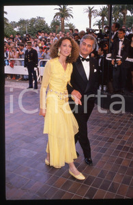 35mm vintage slide* 1989 CANNES Marisa BERENSON Jean-Claude BRIALY (3)