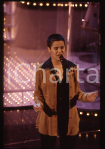 35mm vintage slide* 1997 SANREMO Silvia SALEMI sul palco del Teatro Ariston (33)