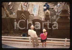 35mm vintage slide* 1989 LOS ANGELES Mini Angkor Wat SANTA ANITA FASHION PARK 7