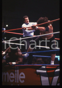 35mm vintage slide* 1987 MILANO WWF House Show S.D.JONES SIKA THE WILD SAMOAN 3