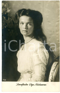 1913 HOUSE OF ROMANOV Grossfurstin Olga Nikolaevna - Postcard FP NV Cartolina postale d'epoca, non viaggiata ma con testo manoscritto al verso. FAIR/discreto Lievi smussature agli angoli Formato: FP originale e autentica 1