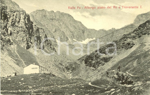 Cartolina originale da collezione 1920 ca VALLE PO CN Albergo PIANO DEL RE e TRAVERSETTE I Cartolina FP NV 1
