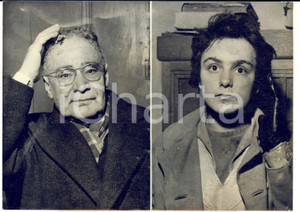 Fotografia d epoca originale 1960 PARIS Bijoutier OnÃ©sime SIMONOVITCH assommÃ© par un gangster en jupons 1