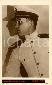 Cartolina originale da collezione 1920 ca Ramon NOVARRO in divisa - Cartolina CINEMA 1