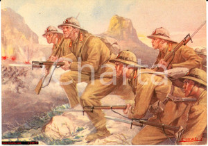 Cartolina originale da collezione 1940 WW2 Granatieri in Africa Orientale, BOCCASILE (?) 1
