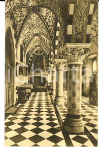 Cartolina originale da collezione 1920 ca CERESETO AL Interno del castello Cartolina postale FP NV 1