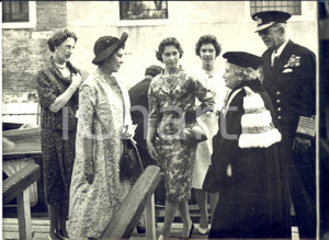 1959 VENEZIA Re Paolo e Federica di Grecia all'Istituto di studi bizantini
