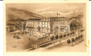 Cartolina originale da collezione 1950 TIRANO SO Veduta del GRAND HOTEL TIRANO Cartolina FP NV 1