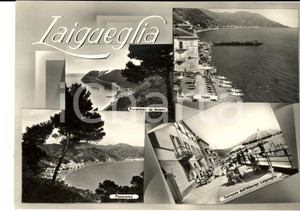 Cartolina originale da collezione 1953 LAIGUEGLIA SV Vedutine con terrazza albergo LAIGUEGLIA Cartolina FG 1