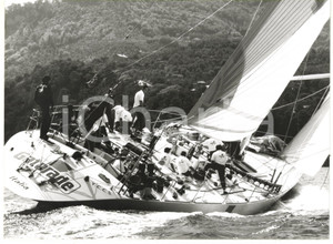 1990 ca GATORADE Giro del mondo in barca a vela - Virata *Foto VINTAGE 24x18