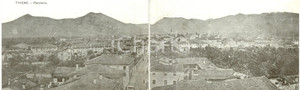 Cartolina originale da collezione 1918 THIENE VI Veduta panoramica del paese Cartolina Doppia FP NV 1
