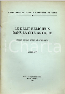 Libro, pubblicazione d epoca 1981 Augusto FRASCHETTI Sepolture rituali Foro BOARIO 1