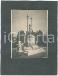 Fotografia d epoca originale 1925 ca GALLARATE Piazza Risorgimento  Monumento ai Caduti  Foto 26x34 1