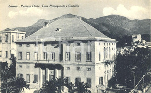 Cartolina originale da collezione 1930 ca LOANO (SV) Palazzo DORIA Torre Pentagonale e Castello *Cartolina FP NV 1