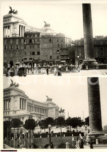 Fotografia d epoca originale 1938 Roma, il Vittoriano prima e dopo le demolizioni FOTOGRAFIA 1
