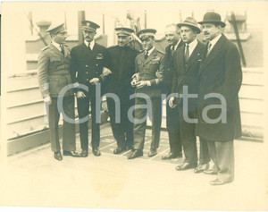 Fotografia d epoca originale 1930 ca NEW YORK Partenza con il piroscafo DUILIO Fotografia 1