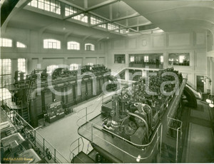 Fotografia d epoca originale 1935 ca ROMA Nuovi gruppi DIESEL Centrale MONTEMARTINI termoelettrica Foto 1