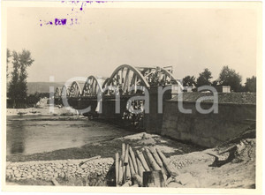 Fotografia d'epoca originale 1933 ROSARNO RC Ponte fiume MESIMA Bonifiche calabresi 1