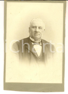 Fotografia d epoca originale 1880 ca PARIS Ritratto maschile in abito scuro Foto VINTAGE 12x16 cm 1