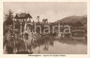 Cartolina originale da collezione 1935 ca SALSOMAGGIORE TERME (PR) Laghetto dei Giardini Pubblici *Cartolina FP NV 1